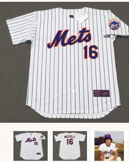 LEE MAZZILLI New York Mets 1977 Home Majestic Throwback Baseball Jersey
