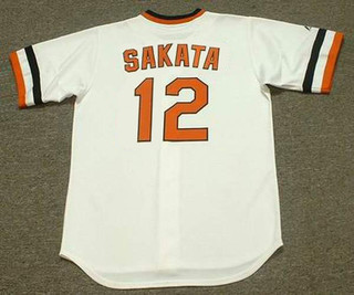 LENN SAKATA Baltimore Orioles 1983 Majestic Throwback Baseball Jersey