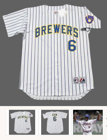LORENZO CAIN Milwaukee Brewers Majestic Alternate Home Baseball Jersey