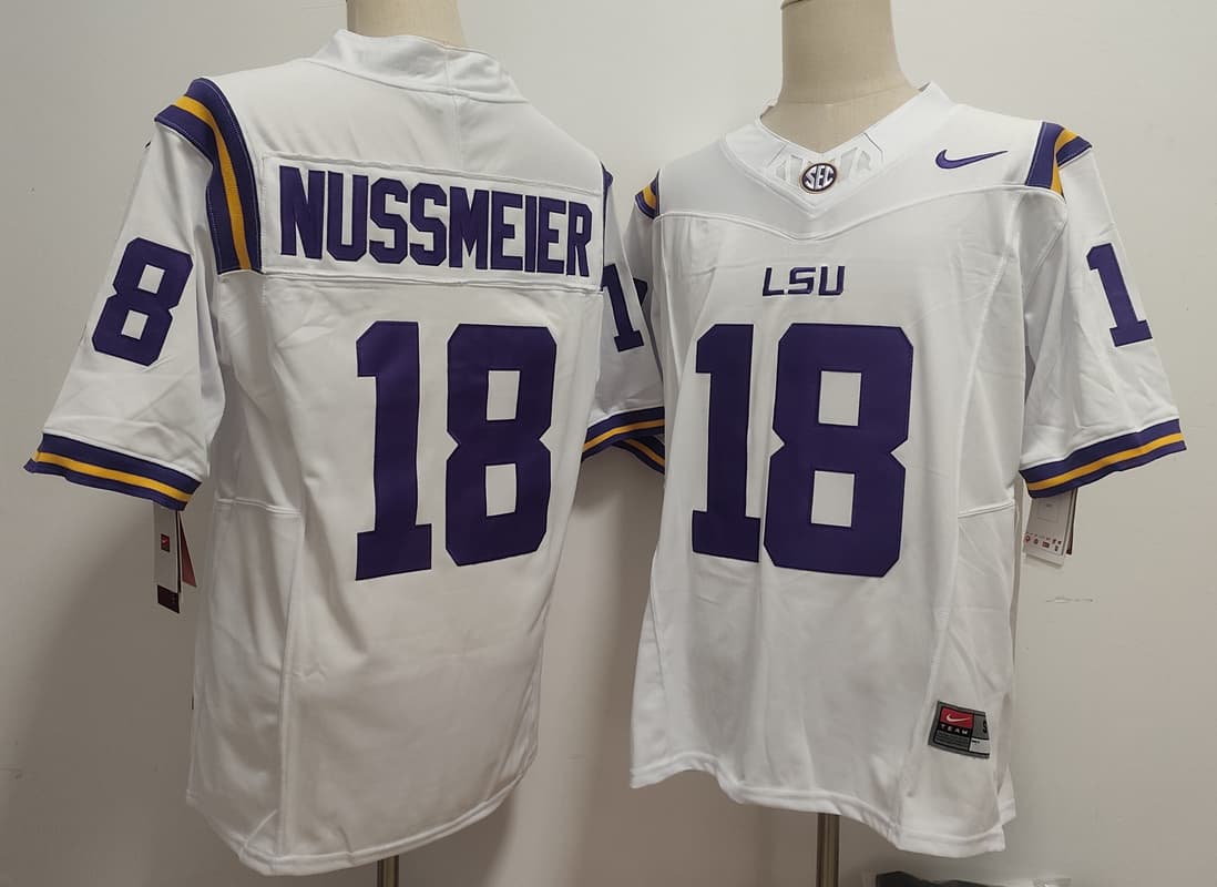 LSU Tigers #18 Garrett Nussmeier