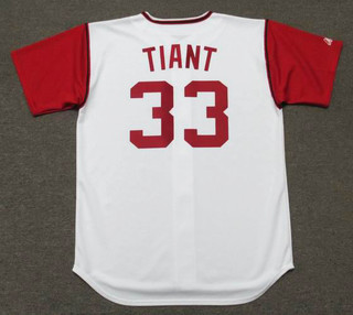 LUIS TIANT Cleveland Indians 1969 Majestic Cooperstown Home Baseball Jersey