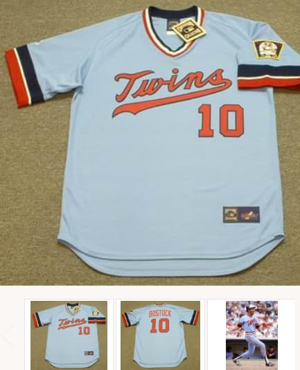 LYMAN BOSTOCK Minnesota Twins 1977 Majestic Cooperstown Throwback Baseball Jersey