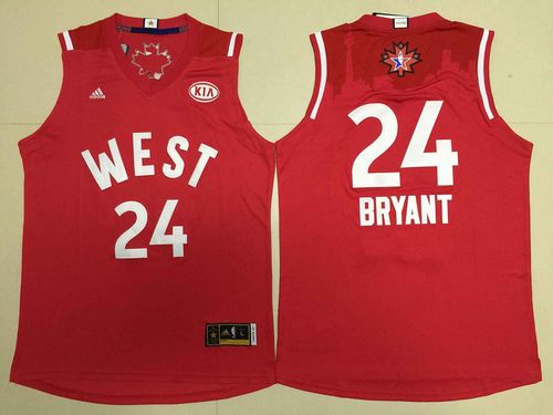 Lakers #24 Kobe Bryant Red 2016 All Star Stitched NBA Jersey