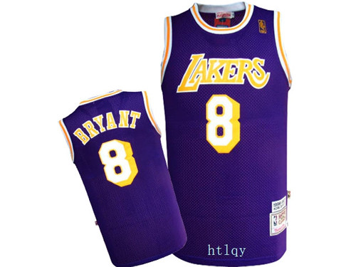 Lakers 8 Kobe Bryant Purple 1996-97 Hardwood Classics Jersey
