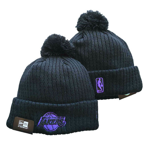 Lakers Black Knit Hat  -YD