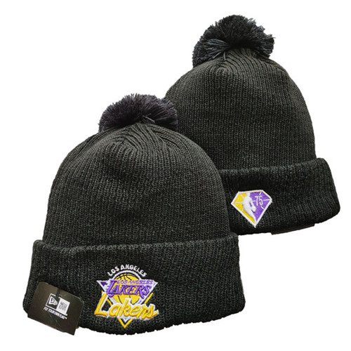 Lakers Black Knit Hat -YD