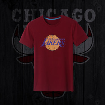 Lakers Fresh Logo D.Red Men's Short Sleeve T-Shirt