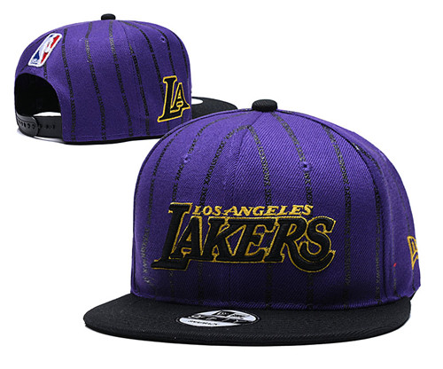Lakers Fresh Logo Purple Adjustable Hat YD