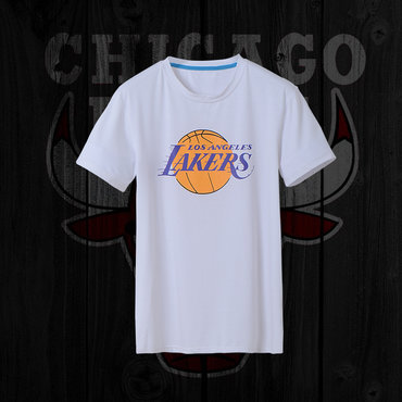 Lakers Fresh Logo White Men's Short Sleeve T-Shirt