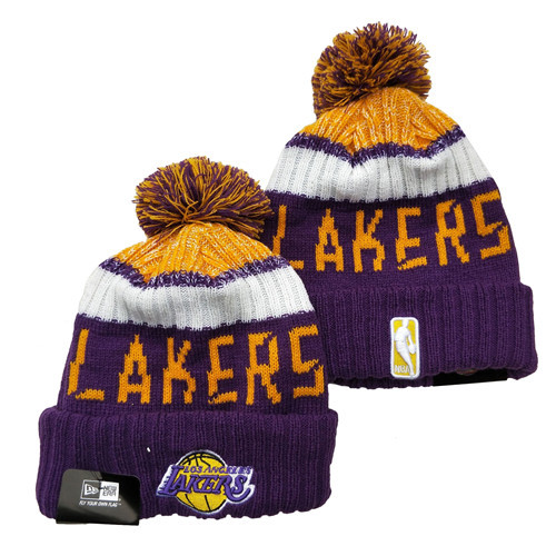 Lakers Team Logo Knit Hat 1 YD