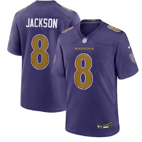 Lamar Jackson Baltimore Ravens Nike Alternate Game Jersey - Purple