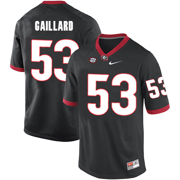 Lamont Gaillard Georgia Bulldogs Men's Jersey - #53 NCAA Black Limited Home
