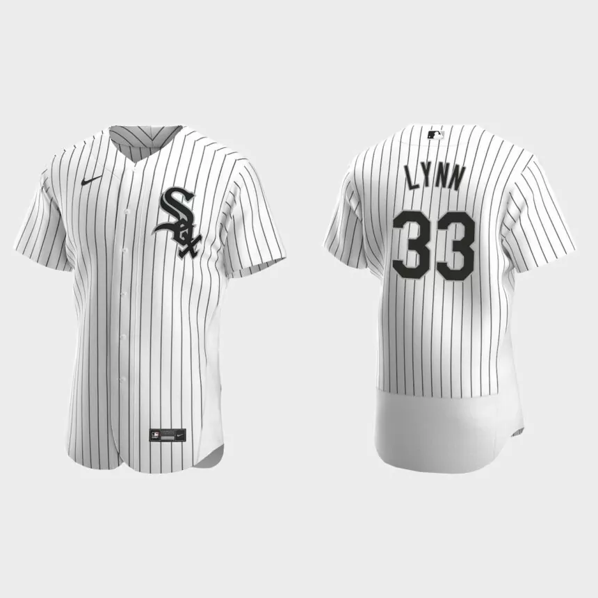 Lance Lynn #33 Chicago White Sox Authentic Home Jersey – White