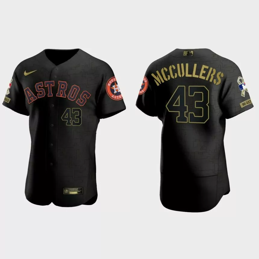 Lance McCullers Houston Astros 2021 Salute to Service Jersey – All Black
