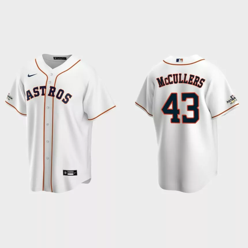 Lance McCullers Houston Astros 2022 Postseason Replica Jersey – White