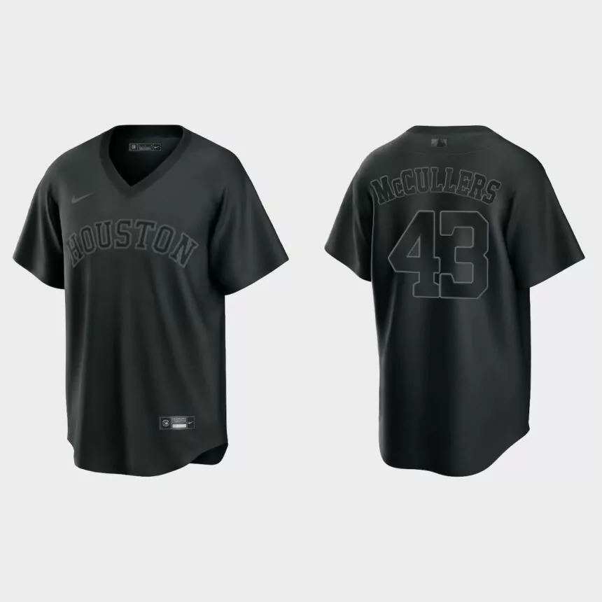 Lance McCullers Houston Astros Pitch Black Fashion Replica Jersey – Black