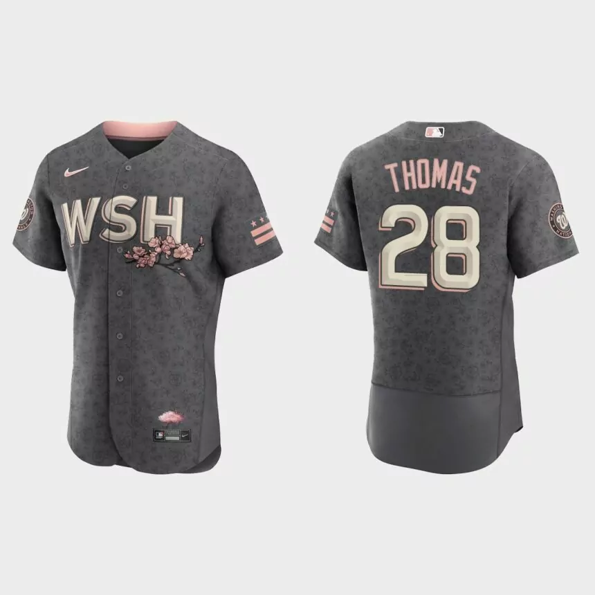 Lane Thomas Washington Nationals 2022 City Connect Authentic Jersey – Gray