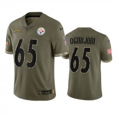 Larry Ogunjobi Pittsburgh Steelers Nike Olive 2022 Salute To Service Limited Jersey