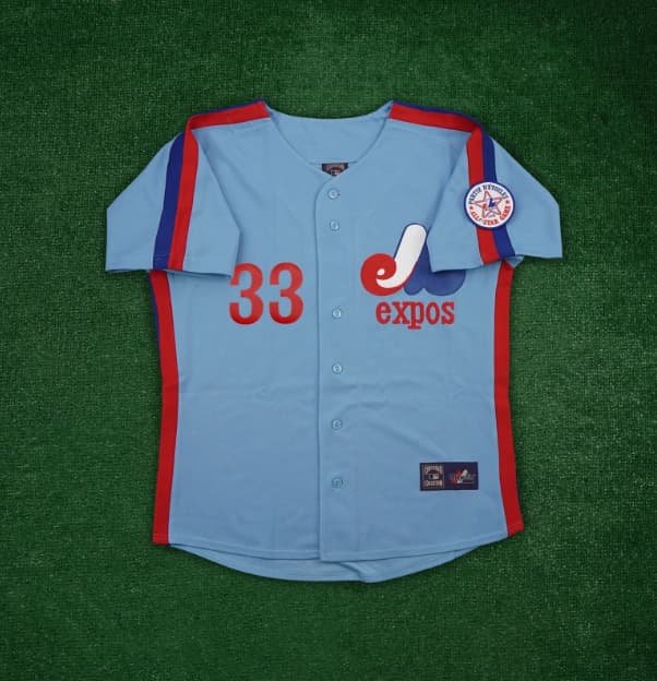 Larry Walker 1982 Montreal Expos Cooperstown Men's Blue Jersey