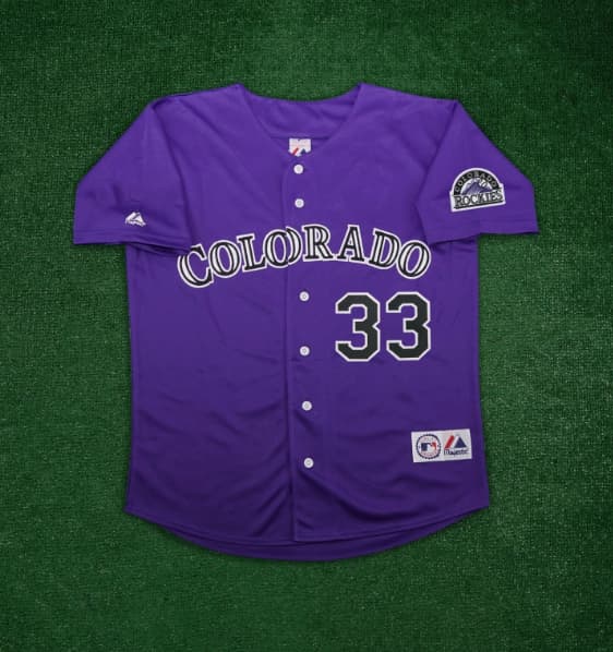 Larry Walker Colorado Rockies Alternate Purple Men's Jersey