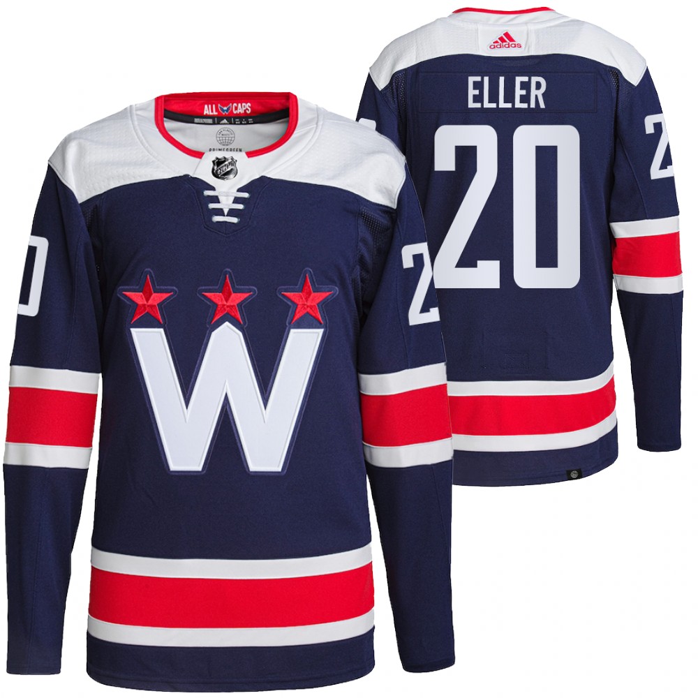 Lars Eller Washington Capitals Navy Alternate Primegreen Authentic Pro Jersey
