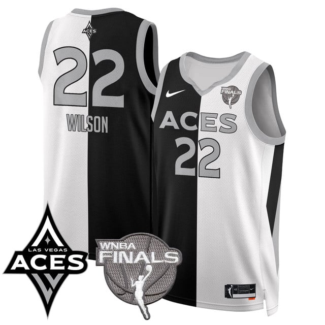 Las Vegas Aces 2025 WNBA Finals Jersey - All Stitched A'ja Wilson  -  22