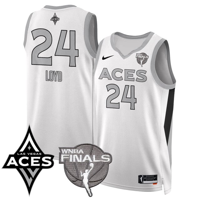 Las Vegas Aces 2025 WNBA Finals Jersey - All Stitched Jewell Loyd -  24