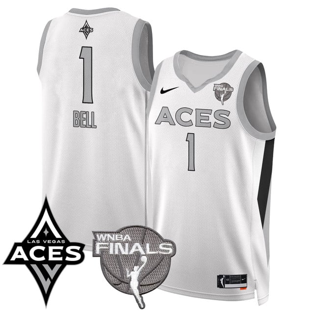 Las Vegas Aces 2025 WNBA Finals Jersey - All Stitched Kierstan Bell  - 1