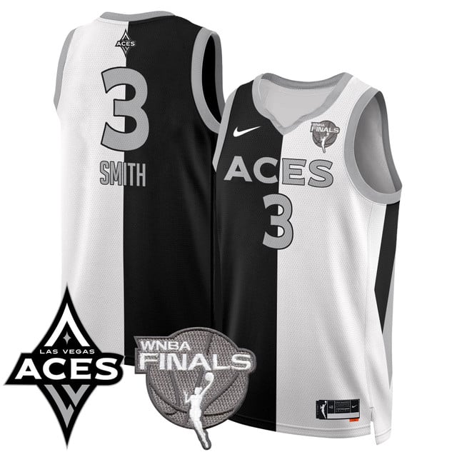 Las Vegas Aces 2025 WNBA Finals Jersey - All Stitched NaLyssa Smith  -  3