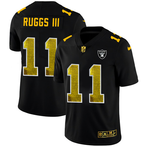 Las Vegas Raiders #11 Henry Ruggs III Men's Black Nike Golden Sequin Vapor Limited NFL Jersey