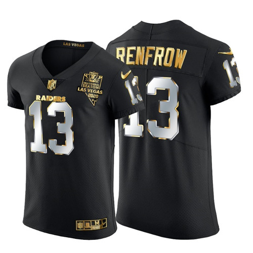 Las Vegas Raiders #13 Hunter Renfrow Men's Nike Black Edition Vapor Untouchable Elite NFL Jersey