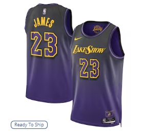 LeBron James Los Angeles Lakers Nike Unisex 2024-25 Swingman Player Jersey - City Edition - Purple