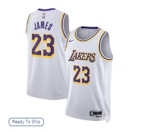 LeBron James Los Angeles Lakers Nike Unisex Swingman Jersey - Association Edition - White