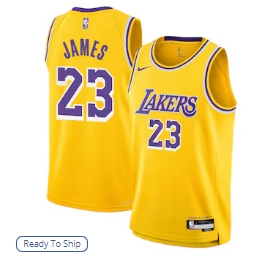 LeBron James Los Angeles Lakers Nike Youth Swingman Jersey - Icon Edition - Gold