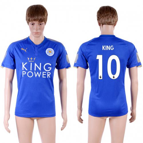 Leicester City #10 King Home Soccer Country Jersey
