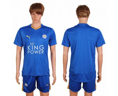 Leicester City Blank Home Soccer Club Jersey