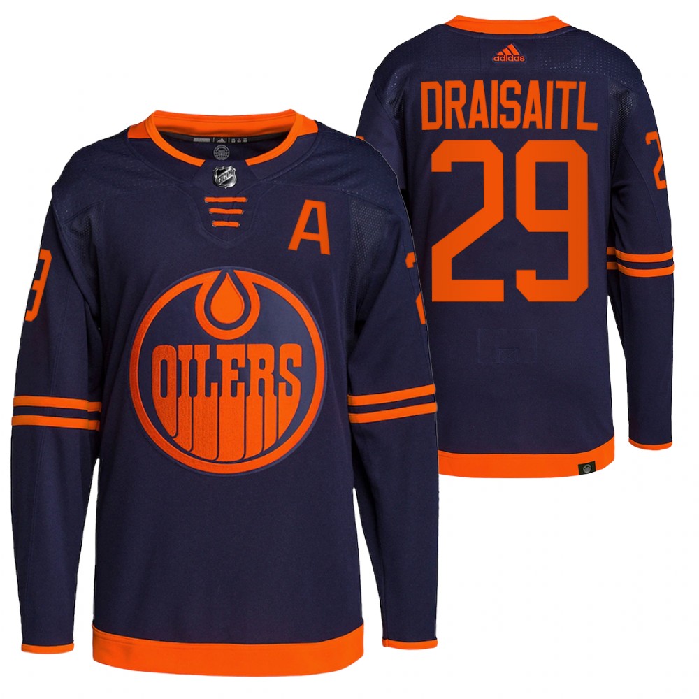 Leon Draisaitl Edmonton Oilers Navy Alternate Primegreen Authentic Pro Jersey