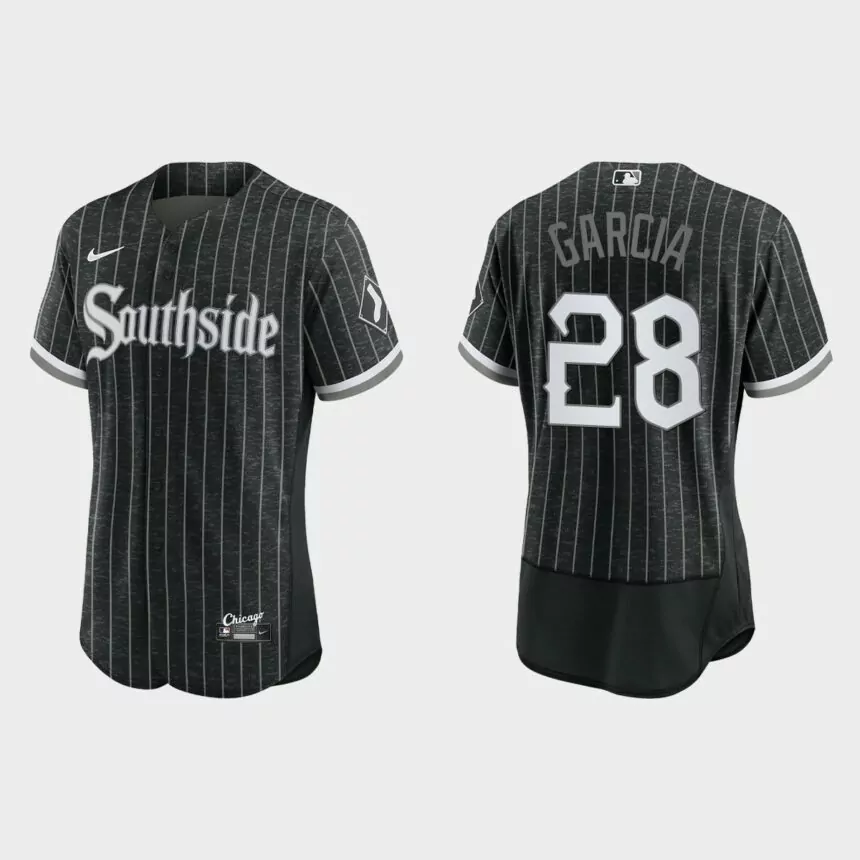 Leury Garcia Chicago White Sox 2021 City Connect Authentic Jersey – Black