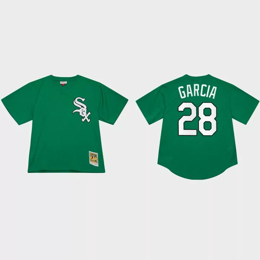 Leury Garcia Chicago White Sox St. Patrick’s Day Authentic Jersey – Green