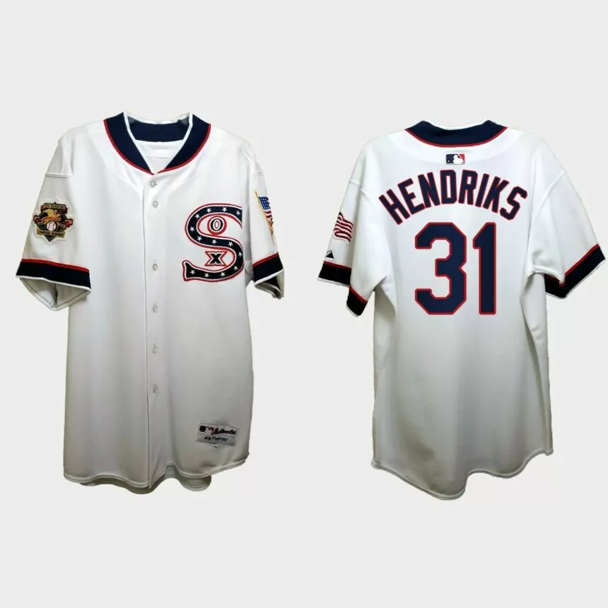 Liam Hendriks Chicago White Sox Independence Day 1917 Throwback Jersey – White