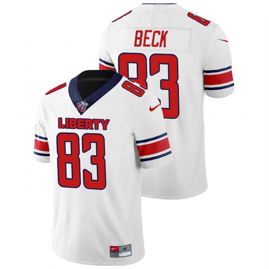 Liberty Flames Brayden Beck College Football White Jersey