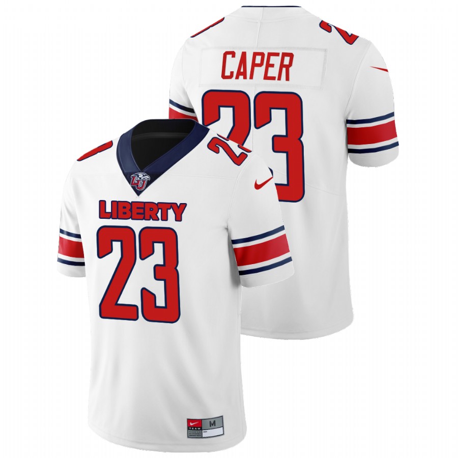 Liberty Flames Malik Caper College Football White Jersey