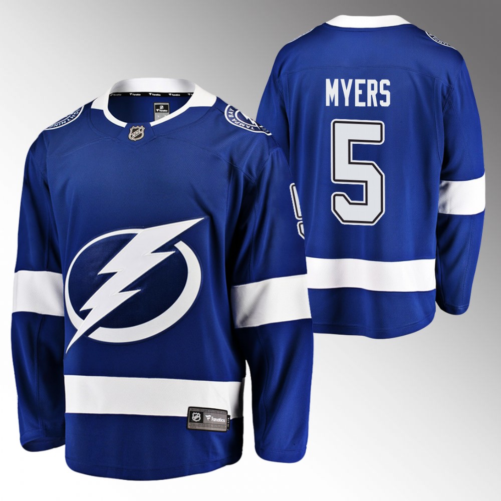 Lightning #5 Philippe Myers Blue Home Jersey