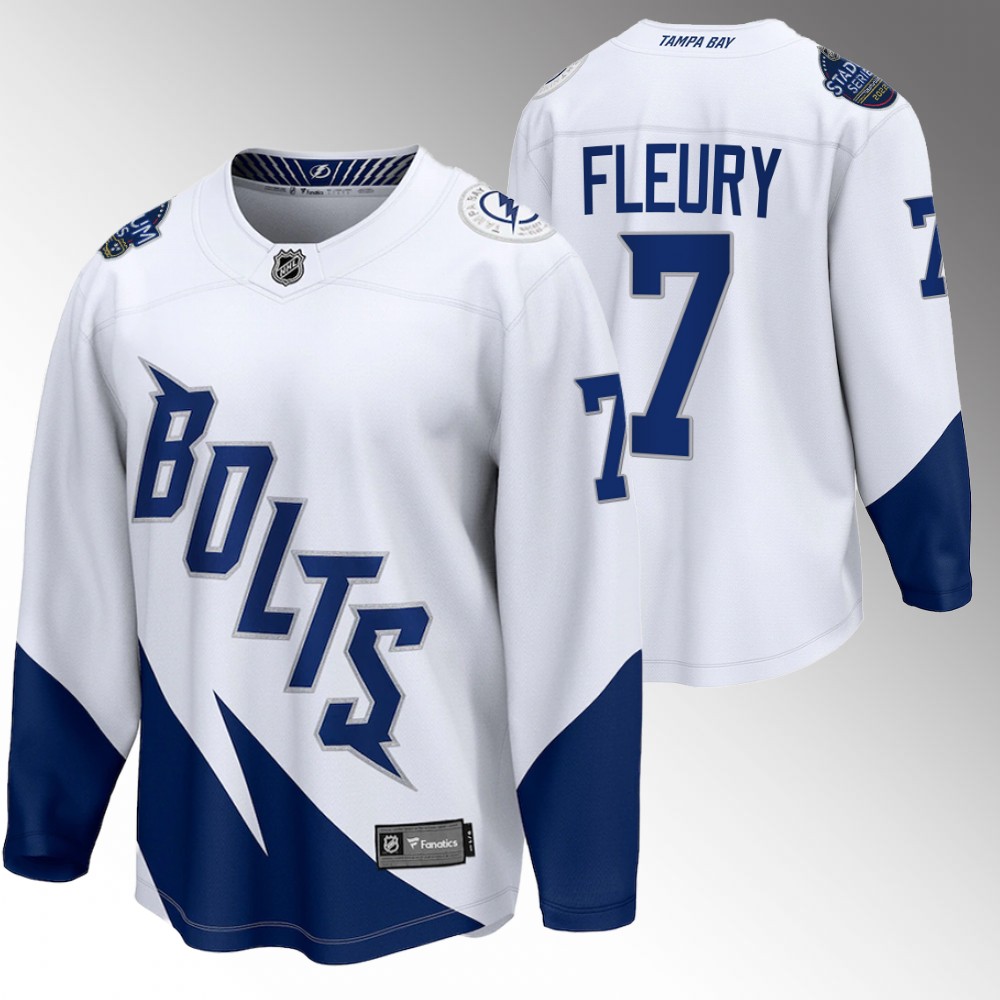 Lightning #7 Haydn Fleury White 2022 Stadium Series Jersey