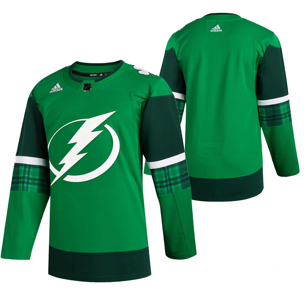 Lightning 2020 St. Patrick's Day Green # Jersey