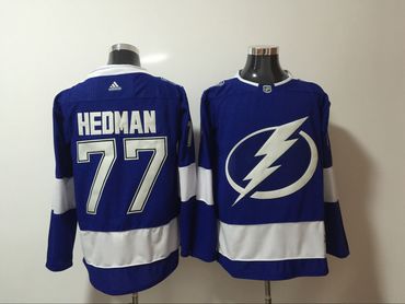 Lightning 77 Victor Hedman Blue Adidas Jersey