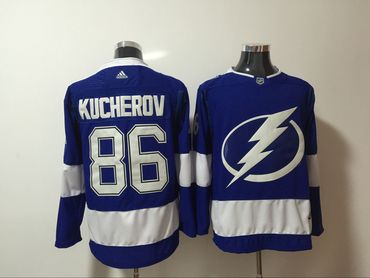 Lightning 86 Nikita Kucherov Blue Adidas Jersey