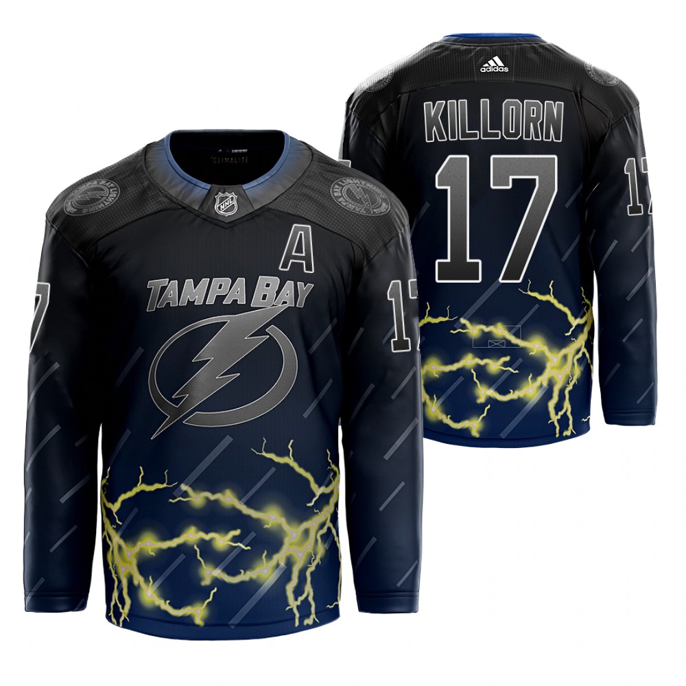 Lightning Alex Killorn City Concept Black Thunderstorm Jersey