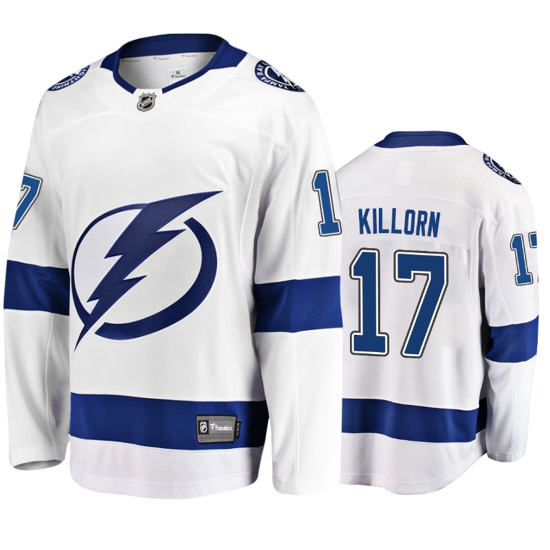 Lightning Alex Killorn White Breakaway 2018 Fanatics Branded Jersey