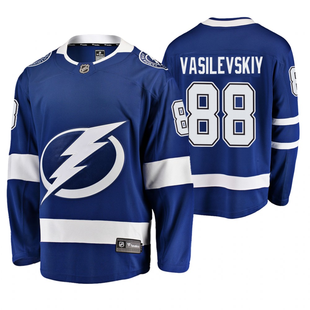 Lightning Andrei Vasilevskiy blue Player Home Breakaway Jersey Men's